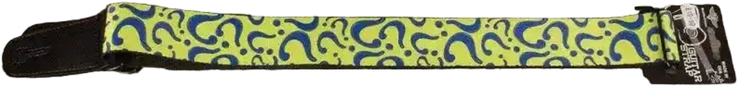 Buckle Down The Riddler Question Mark Guitar Strap