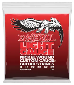 Ernie Ball 2208 Nickel Wound Custom Light Slinky 11-52 Corde per chitarra acustica