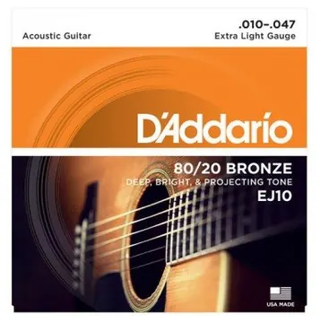 Daddario D'ADDARIO Jogo Cordas Bronze EJ10 .010-.047