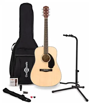 Fender CD-60S Solid Top Acoustic Guitar with Accessory Pack, Build Your Own Bundle