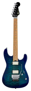 Charvel Pro Mod Plus SRS San Dimas 1 Quilt HH FR Chlorine Burst