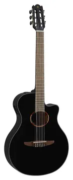 Yamaha NTX1 Black Chitarra classica elettrificata a cassa stretta