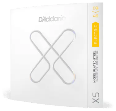 D'Addario XS 9-46 Coated Electric Guitar Strings, Super Light Top/regular Bottom