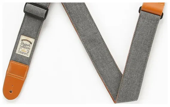Ibanez Designer Collection Guitar Strap - Charcoal Gray Denim