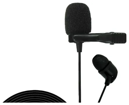 JBL Microfone Lapela Omnidirecional com fone JBL CSLM20