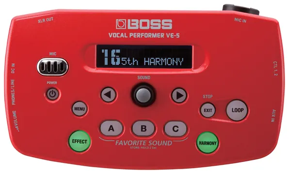 Boss VE5 Vocal Processor, Red