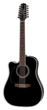 Takamine EF341SC Lefthand Legacy Dreadnought (JP) Elektro-Akustik-Gitarre inkl. Softcase, black