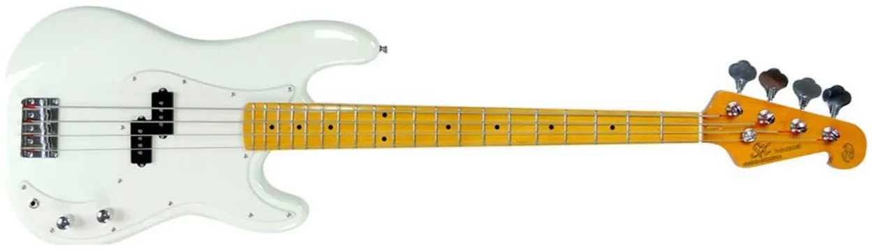 SX Baixo Sx Spb57+ 4 Cordas Com Bag (Wt) Branco