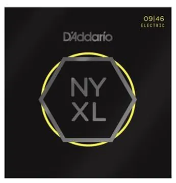 D'Addario Nickel Wound Electric Guitar Strings, Super Light Top/Regular Bottom, 09-46 NYXL0946