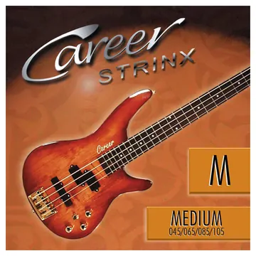 Career Strings Electric Medium 045-105 Nickel Plated Steel. Long Scale. Saiten für E-Bass
