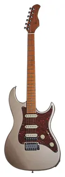 Larry Carlton S7 Cgm DC MN Guitare Electrique Champagne Gold Metallic