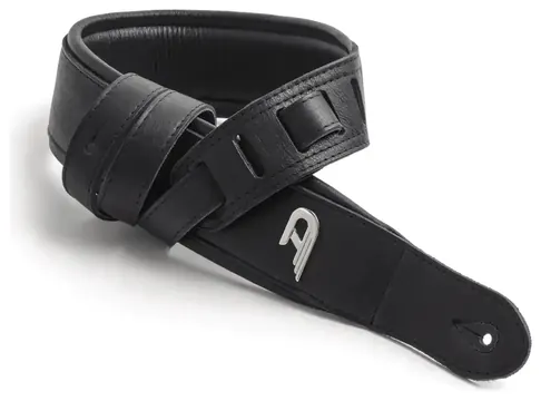 Duesenberg Custom Leather Padded Strap - Black