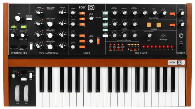 Behringer Sintetizador Behringer Poly D Analógico 37 Teclas 4 Vozes