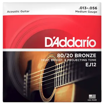 D'addario EJ12 80/20 (.13-.56) Acoustic Medium