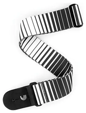 D_Addario D'addario P20S1508 "optical Art" Courroie Pour Guitare Noir & Blanc