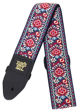 Ernie Ball 4091 Jacquard Gewebe-Gitarrengurt (50mm), royal bloom