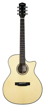 Harmony Foundation Series Terra FS GA Cutaway Acoustic Guitar, Natural Gloss