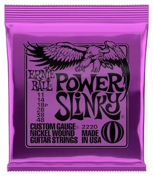 Ernie Ball 2220 Corde x Chitarra Elettrica Power Slinky Avvolgimento in Nichel