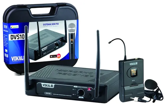 Vokal Microfone Sem Fio Vokal DVS100SL Single Lapela