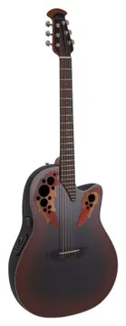 Ovation Celebrity Elite CE44 Mid Cutaway Reverse Red Burst