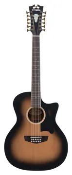 D'Angelico Premier Fulton Westerngitarre aged burst – 12-saitig, Grand Auditorium, Fichte massiv, Cutaway