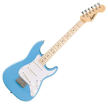 Fender Squier Mini Stratocaster MP California Blue - Chitarra elettrica ridotta (SQ MINI STRAT MN WPG CAB)
