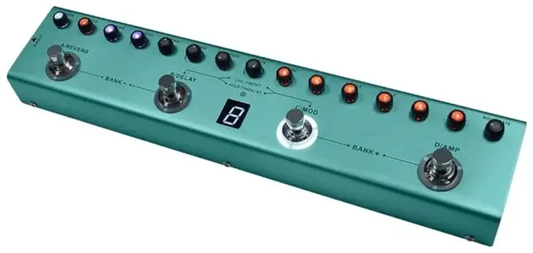 Mvave Pedaleira Guitarra Mvave TANKG Verde