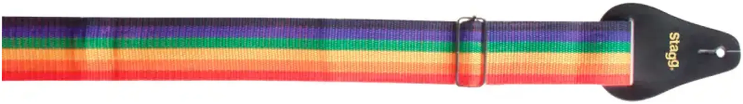 Stagg BJA018 2 inch Rainbow Coloured Guitar Strap