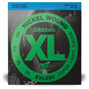 D_Addario D'addario EXL220 Jeu DE Corde Basse Super Light Long Scale 40-95