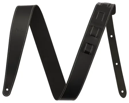 Fender 2" Essentials Leather Strap, Black
