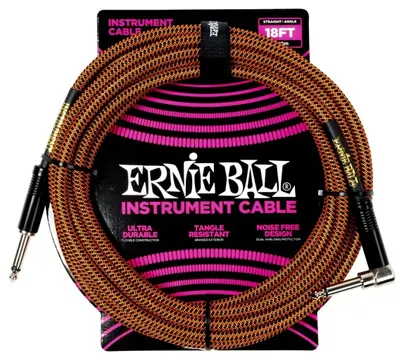 Ernie Ball Jack Droit/Coudé 5.49m Tissé 6471