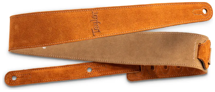Taylor 2.5â³ Embroidered Suede Guitar Strap Honey Gold (4402-25)