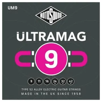 Rotosound Ultramag Electric Guitar String Set Type 52 Alloy Wound 9-42 UM9