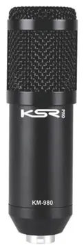 Ksr Pro Microfone KSR KM 980 PRO P/ Gravação de Estúdio Profissional