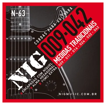Encordoamento de Guitrarra Nig N63