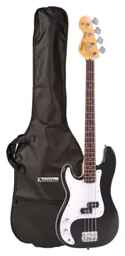 Encore Bass Guitar Outfit Left Handed Black