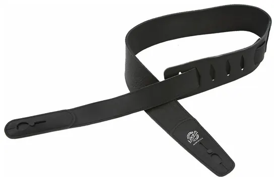DAndrea LIS L2.75 BLK Lock-It Strap 2 Leder-Gitarrengurt (70mm), Black