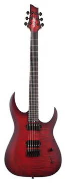 Schecter Sunset-6 Extreme Electric Guitar, Scarlet Burst