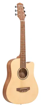 Gold TONE M-GUITAR Microgitaar met sapeli bovenblad en hoes