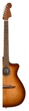 Fender Newporter Classic Aged Cognac Burst Chitarra acustica elettrificata con borsa