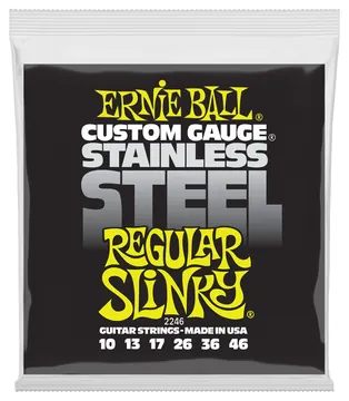 Ernie Ball 2246 Slinky Stainless Regular 010-046 Saiten für E-Gitarre