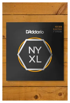 DâAddario 10-59 Regular Light 7-String, NYXL Electric Guitar Strings
