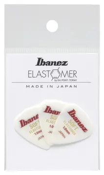 Ibanez Elastomer Plektren 1,0 mm Soft Plektren Set - 3 Stück