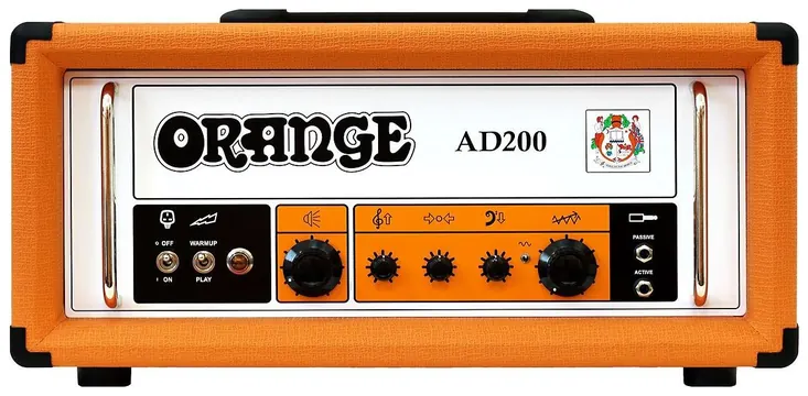 Orange AD200 Head, 200Watt Class-A Vollröhren-Bassverstärker, orange