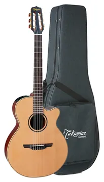 Takamine Japonês P3FC NS Natural Satin Eletroacústico Nylon C/ Semi Case