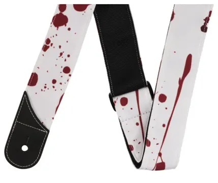 Jackson Splatter Strap White and Red, 2"