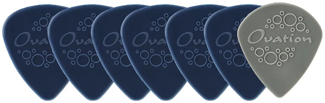 Ovation Diamond Picks Nylon Standard 351 1,14mm Plektren (6+1 Stück), sky blue (524.295)