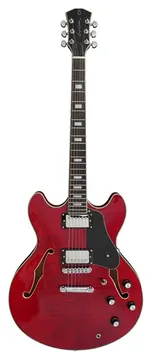 Sire H7 Larry Carlton See Through Red Hollowbody Gitaar