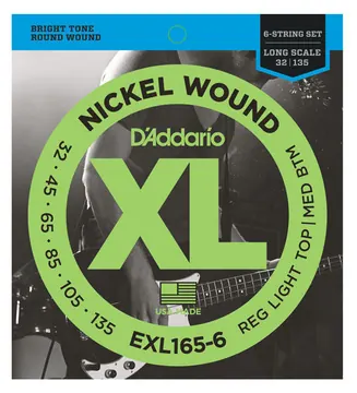 D'Addario EXL165-6 Corde Basso