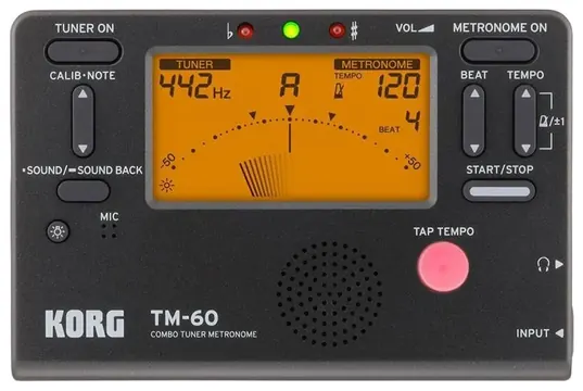 Korg Metronomo C/Afinador Korg Tm-60C Bk (Preto)
